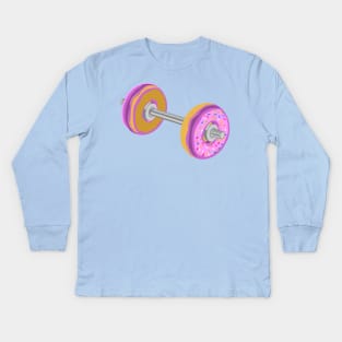 Donut Weights Kids Long Sleeve T-Shirt